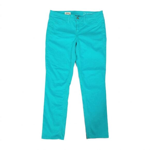 SOLD Design Lab Denim - Sold Design Spring Street Skinny Pants Sz M Women’s Turquoise Mid Rise Stretch